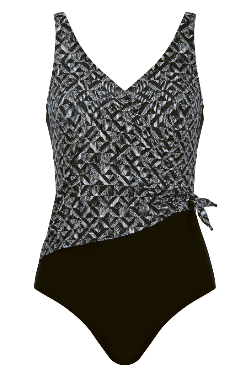 NATURANA Цял бански костюм Graphite Plus Size - Image 2