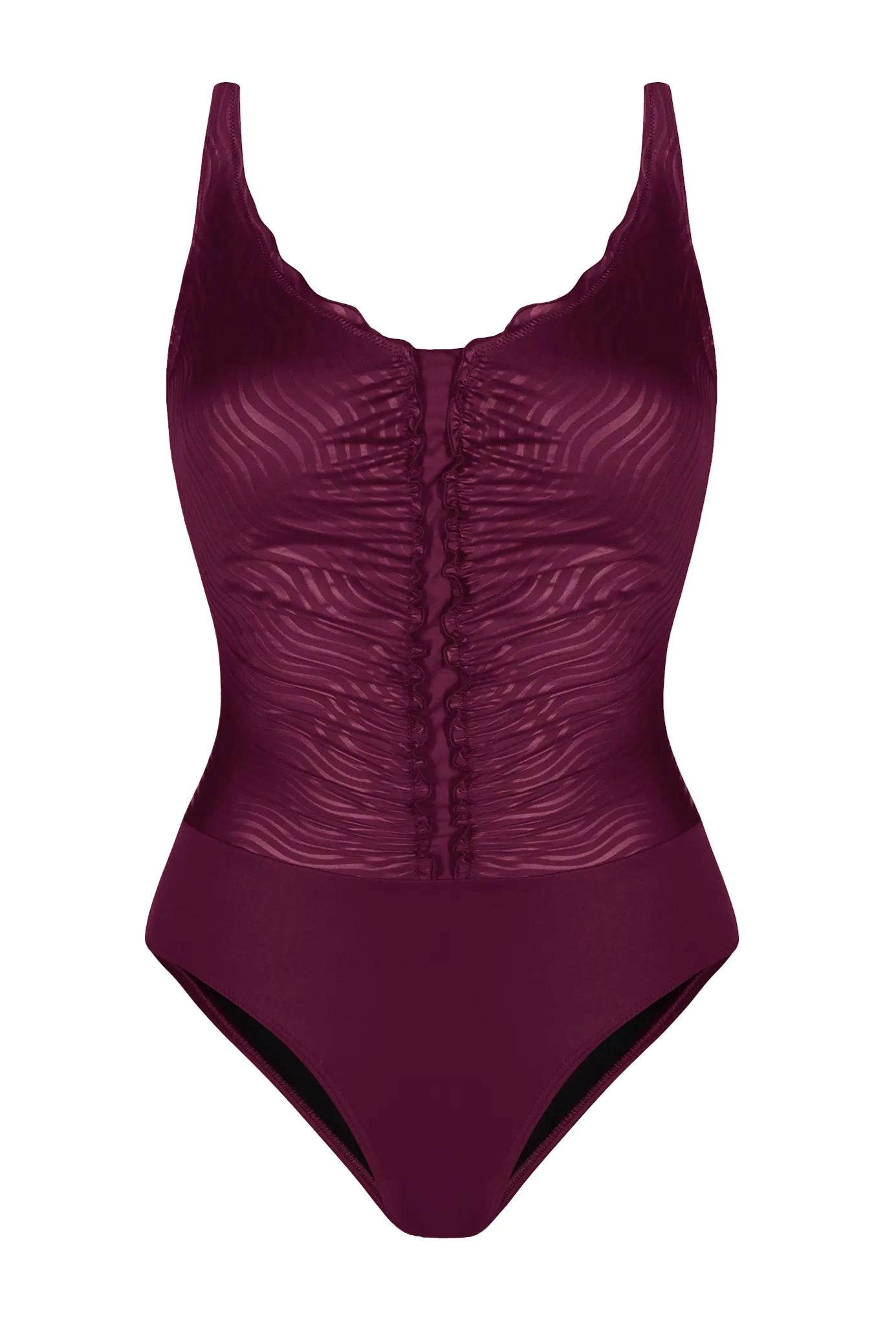 Feba Цял бански костюм Burgundy Fantasy Lady Plus - Image 3