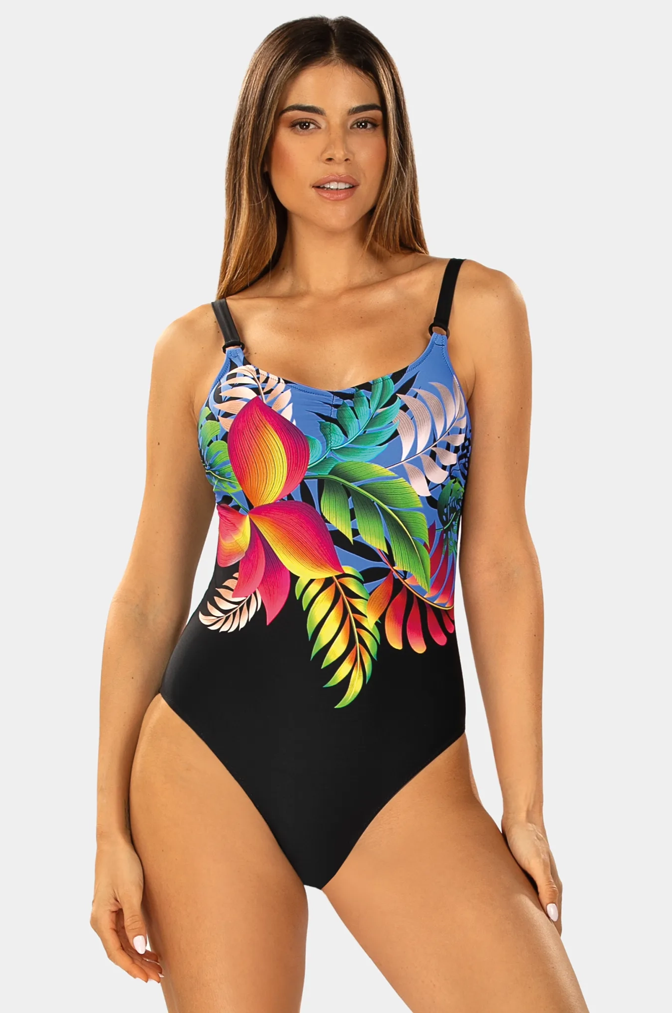 Feba Цял бански костюм Floral Fantasy