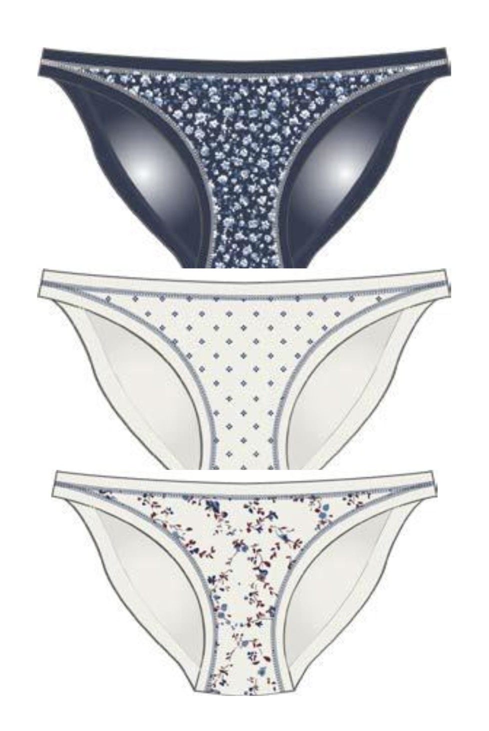 Cotonella Бикина Tanga (Икономичен пакет – 3 броя Colour