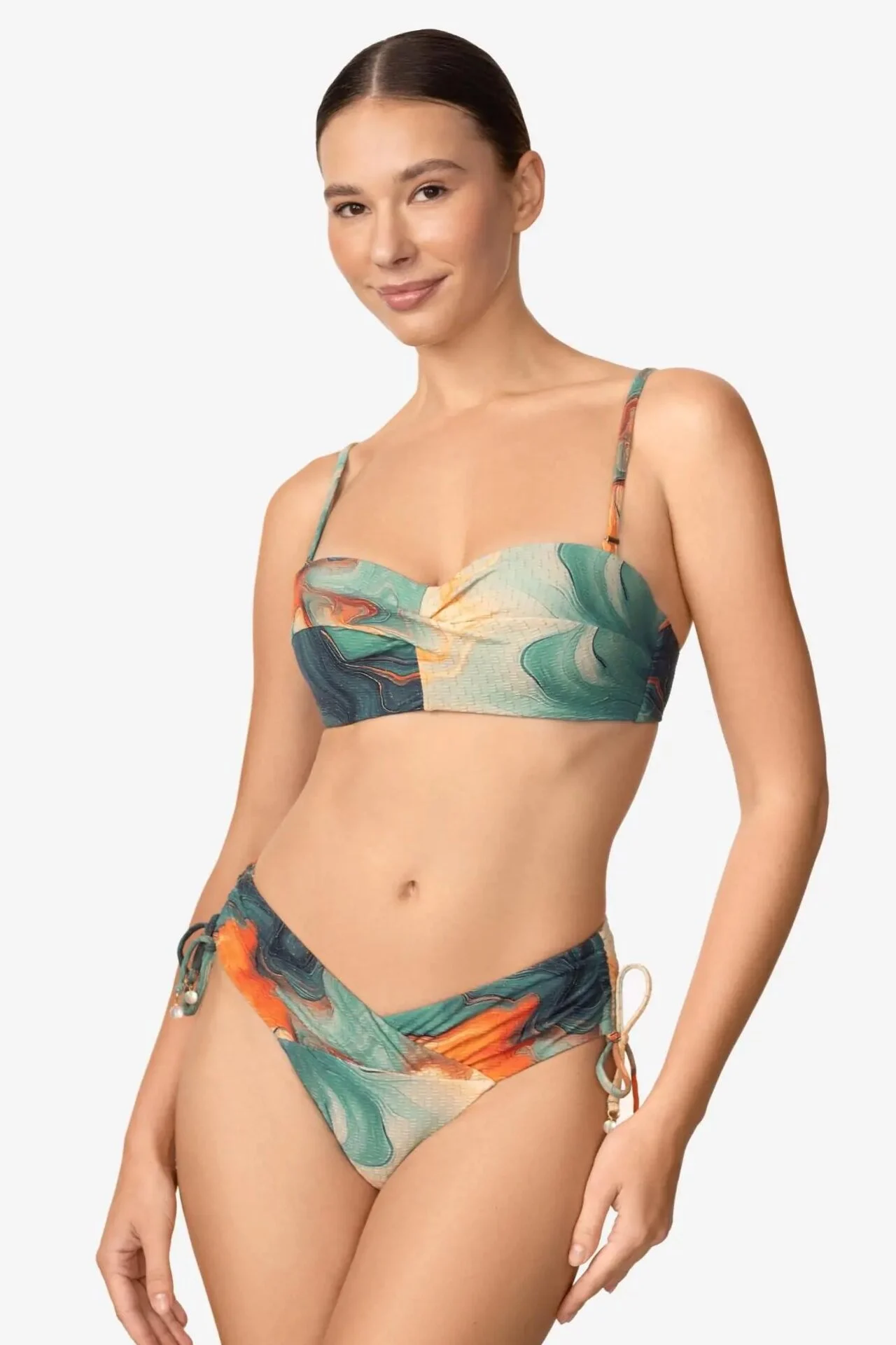 Marc & Andre Бански Sea Swirls Bandeau Push-up