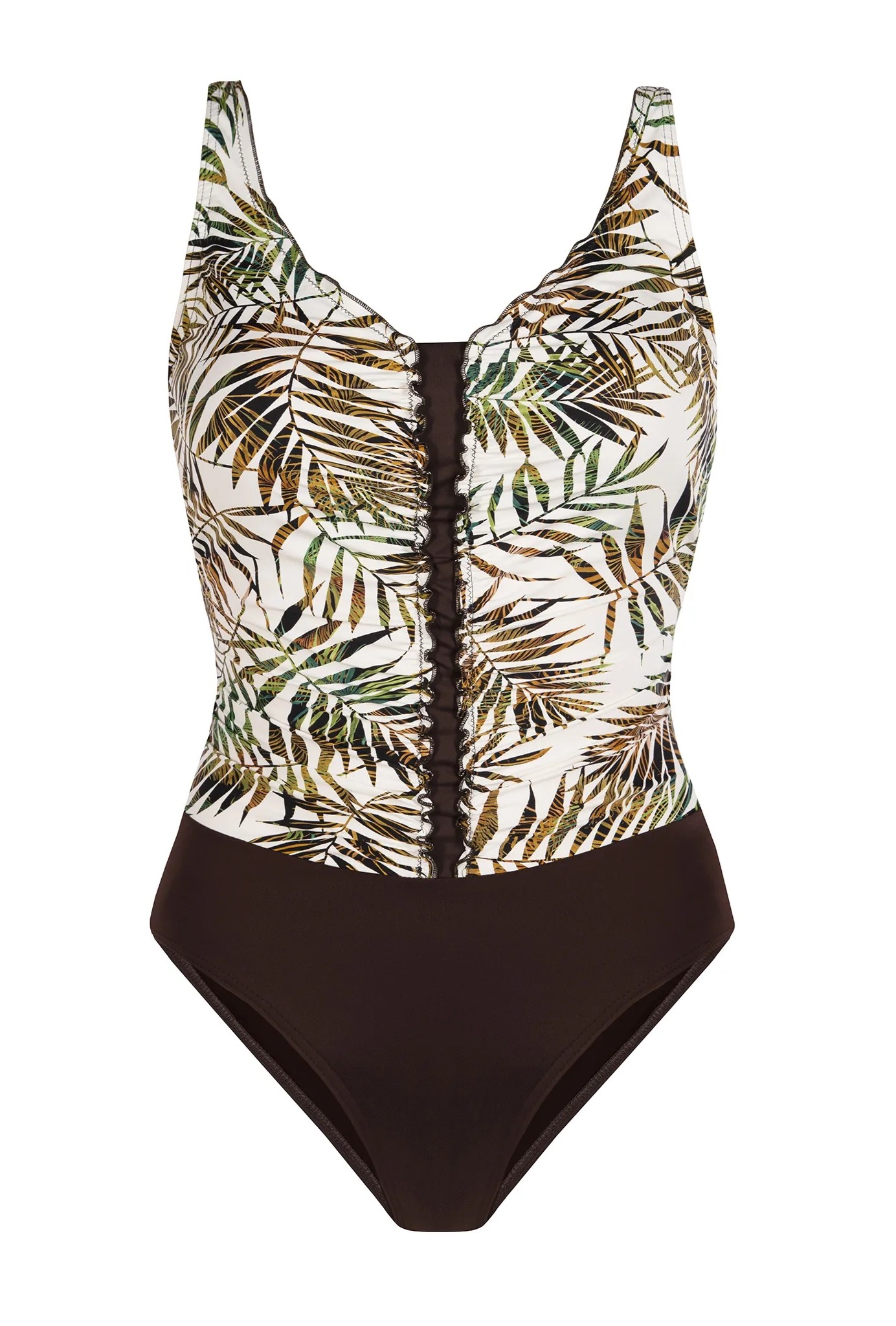 Feba Цял бански костюм Green Tropics Plus Size - Image 3